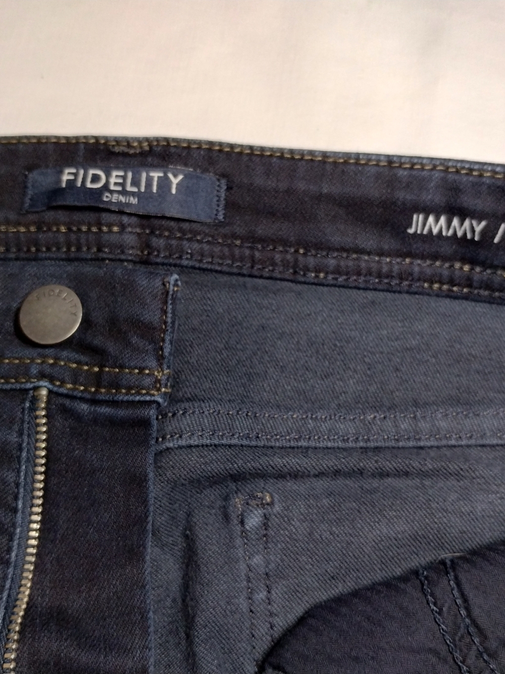 Fidelity Men's Dark Blue Slim Straight Jeans - Picture 13 of 15